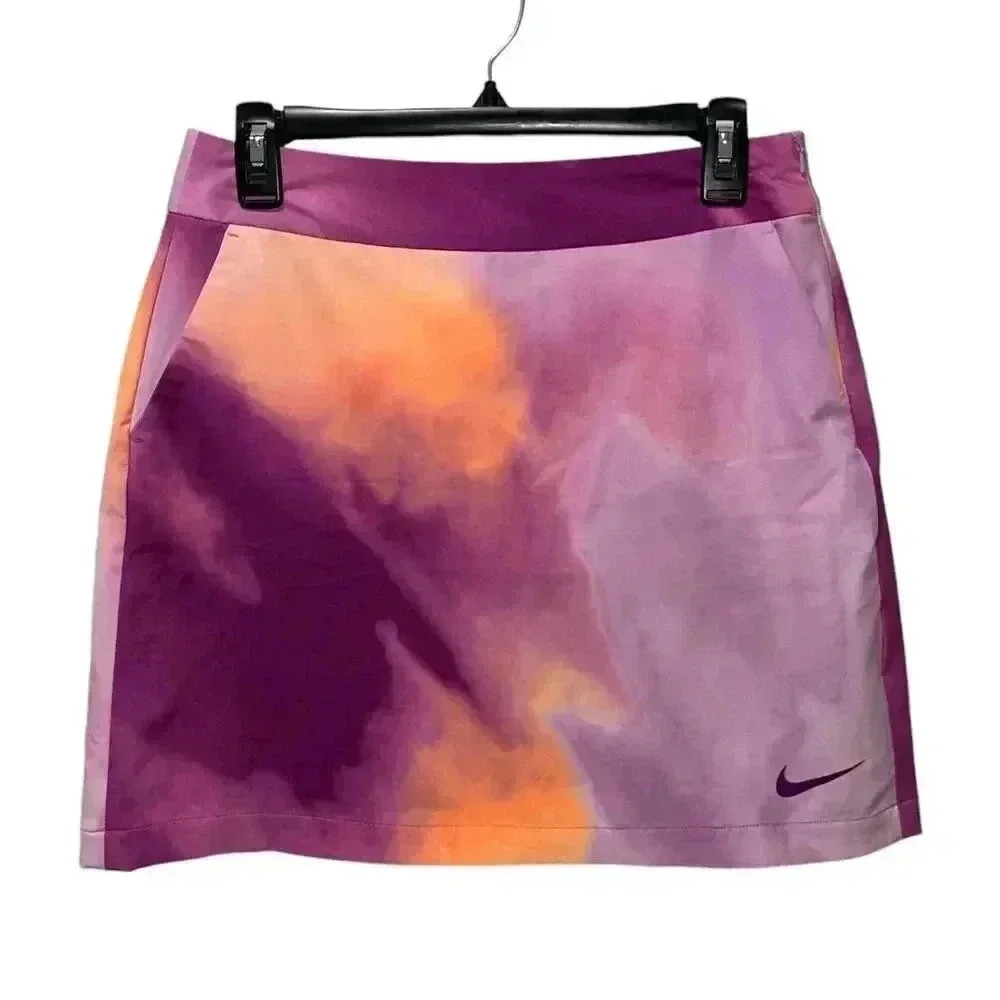 Nike Purple and Orange Mini Skirt Athletic